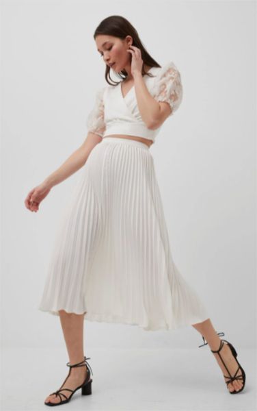 french connection white skirt