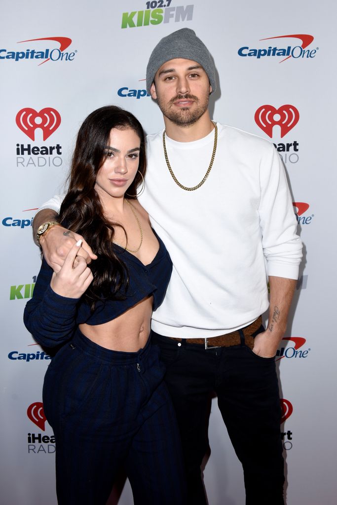 INGLEWOOD, CALIFORNIA - DECEMBER 06: (EDITORIAL USE ONLY. NO COMMERCIAL USE.) (L-R) Chrysti Ane and Ryan Guzman attend 102.7 KIIS FM's Jingle Ball 2019
