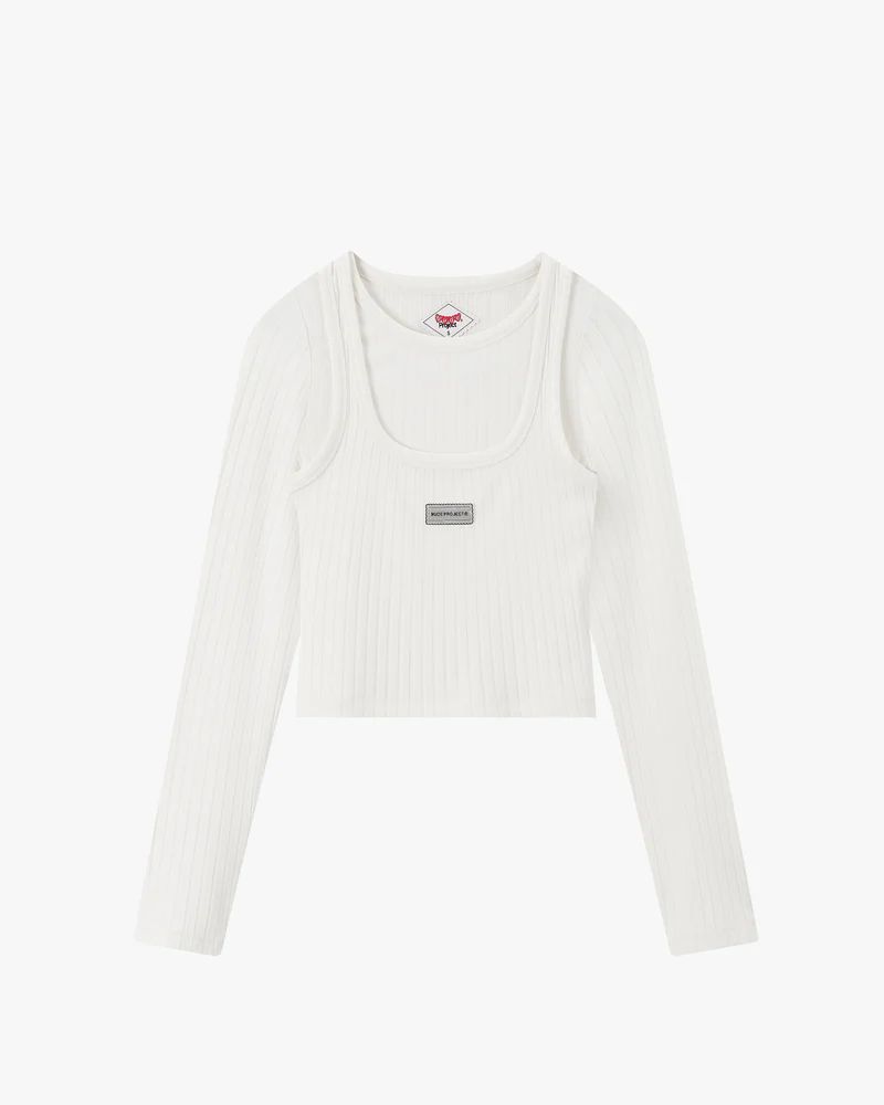 Double Trouble Long-Sleeve Tee by nude project