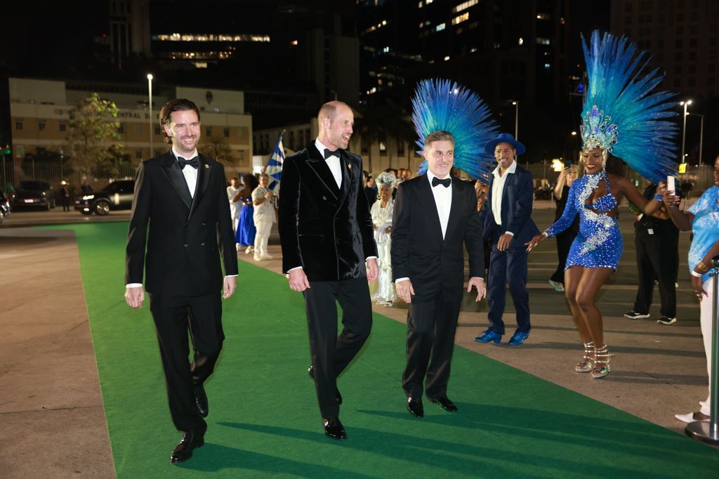 William, who re-wore a Tom Ford tuxedo and black tie for the event. His Royal Highness looked relaxed and happy to be back at the fifth annual ceremony. 
