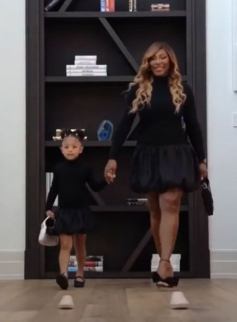 serena olympia matching evening outfits