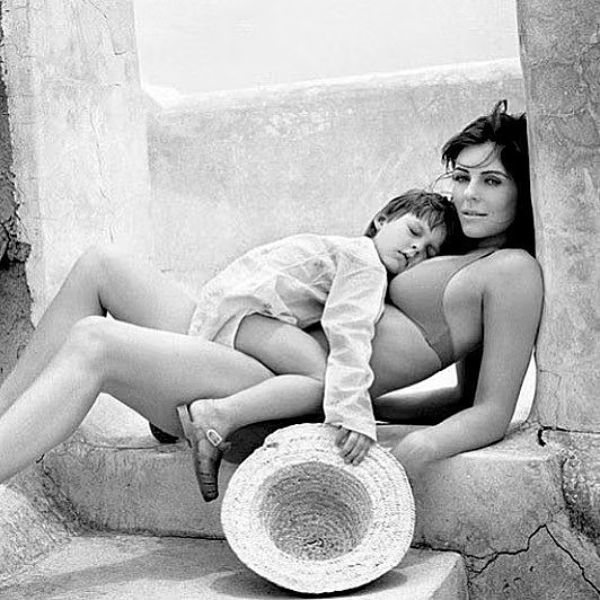 elizabeth hurley with her son damian