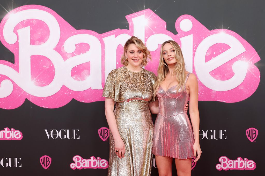 Greta Gerwig and Margot Robbie attend the "Barbie" Celebration Party at Museum of Contemporary Art on June 30, 2023 in Sydney, Australia