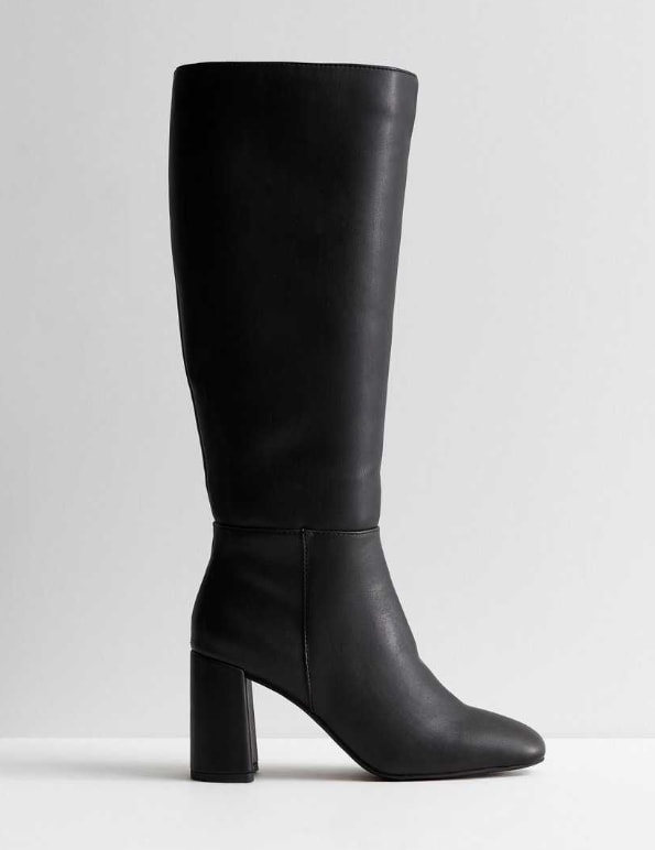 Knee high boots with 12cm heels in real patent leather and metal heel -  Shoebidoo Shoes | Giaro high heels
