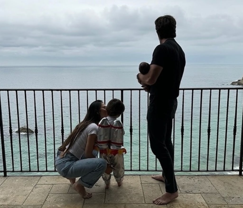 Photo shared by Olivia Munn featuring John Mulaney and their two kids, son malcolm and daughter Mei
