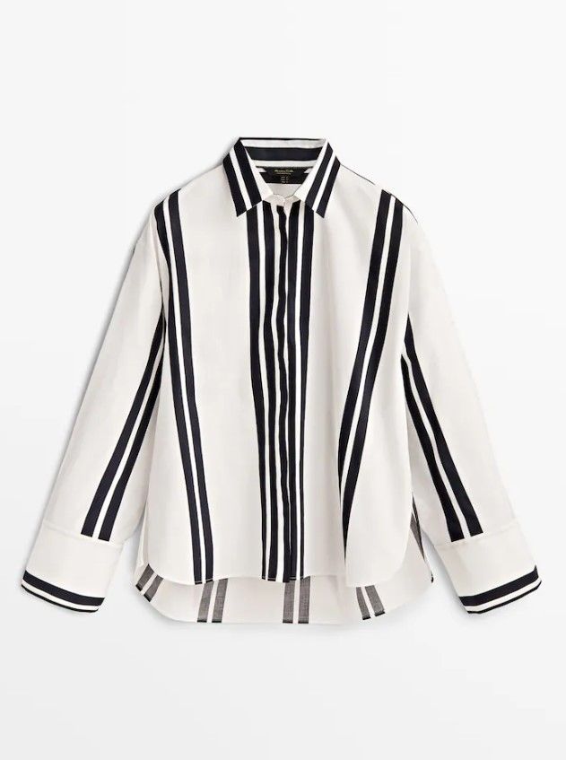 Massimo Dutti - double stripe cotton shirt