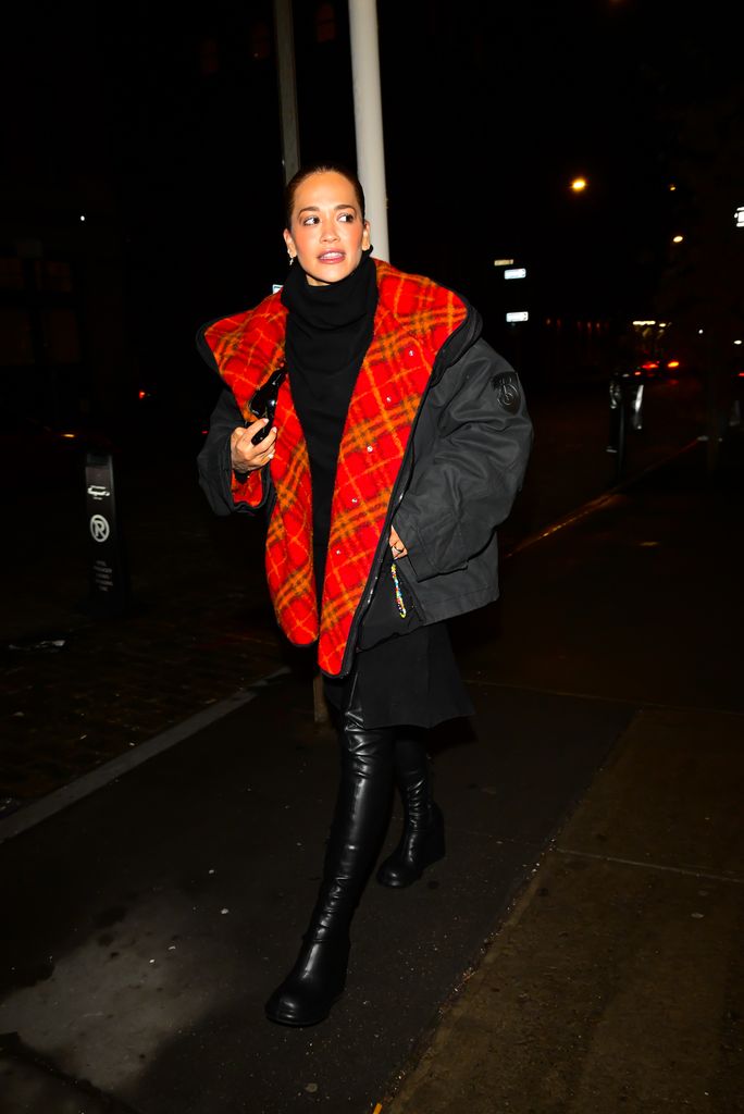 Rita Ora is seen on December 29, 2024 in New York City. (Photo by Raymond Hall/GC Images)