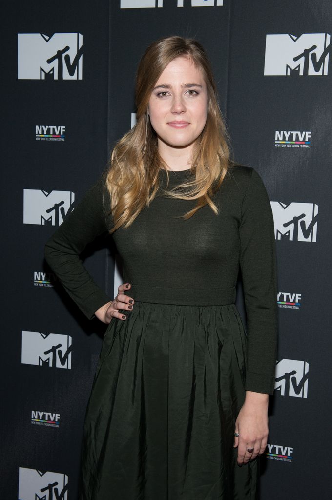 Taylor Dearden in a black dress