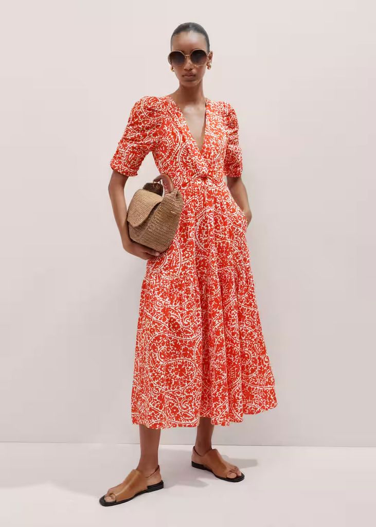 Yo + em cheecloth hay paisley pyrint maxi dresver