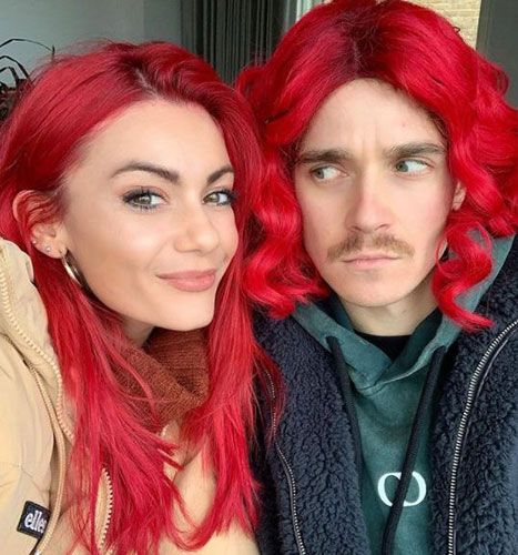 dianne buswell joe sugg red wig