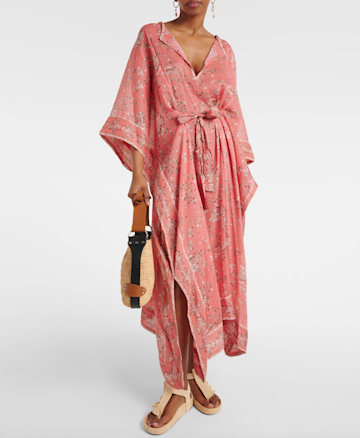 Isabel Marant Amira printed cotton and silk maxi dress