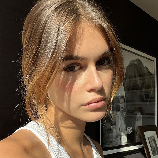 Kaia Gerber Curtain Bangs