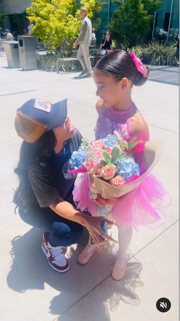 Blac Chyna with daughter Dream at her recent dance show