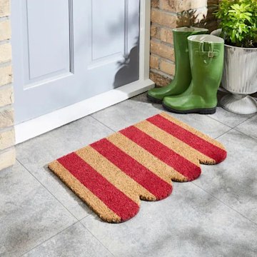 Dunelm striped doormat