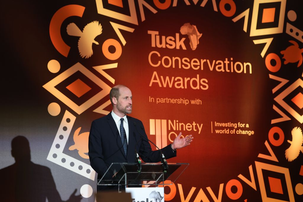 Prince William speaking at the Tusk Conservation Awards