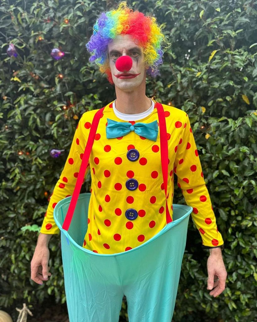 Andy Murray as a clown