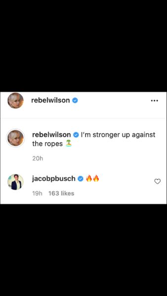 rebel wilson jacob busch comment
