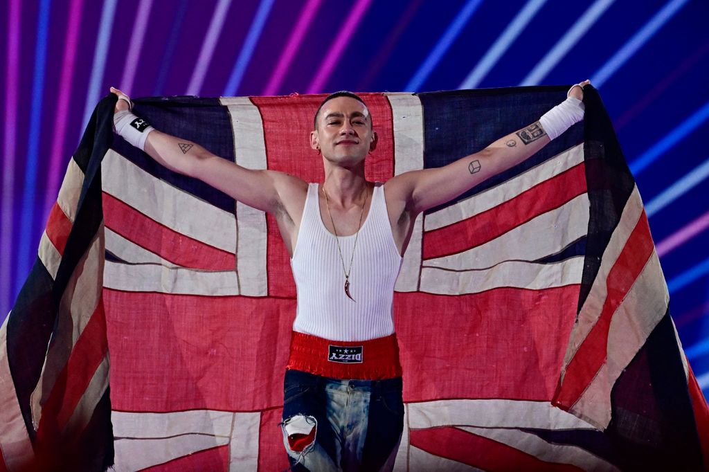 Olly Alexander representing the United Kingdom with the song Dizzy