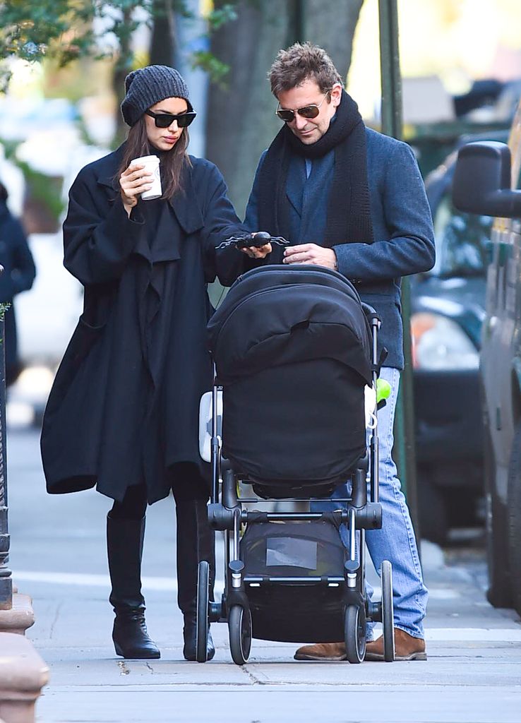 Bradley Cooper and Irina Shayk are seen walking in SoHo on October 24, 2018 in New York City