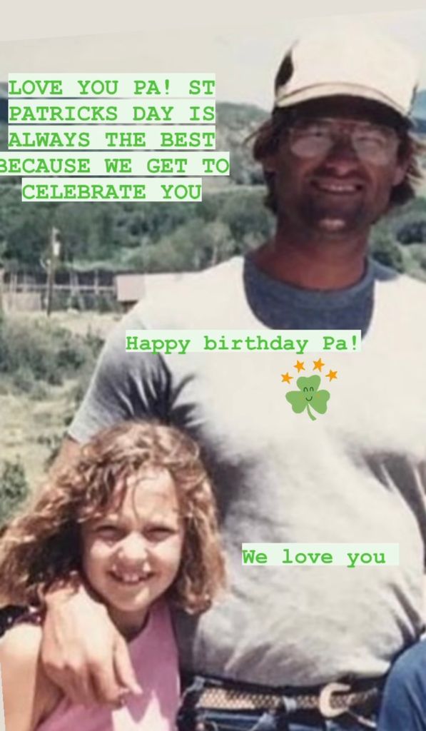 Throwback photo and tribute shared by Kate Hudson on Instagram Stories March 2024 with her "Pa" Kurt Russell in honor of his 73rd birthday.