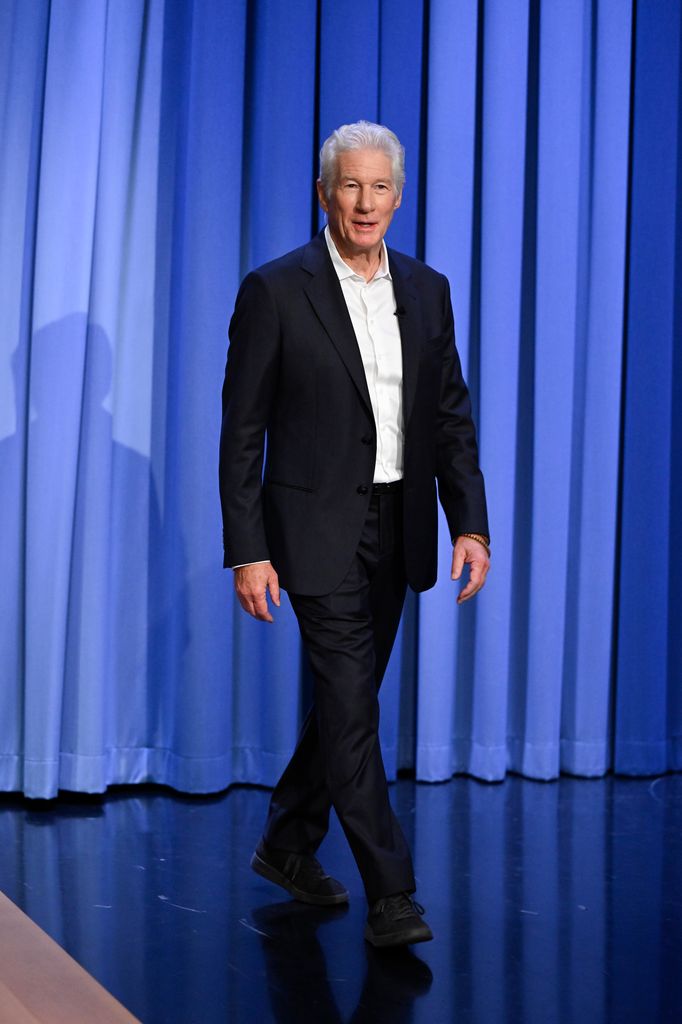 Richard Gere arrives on The Tonight Show