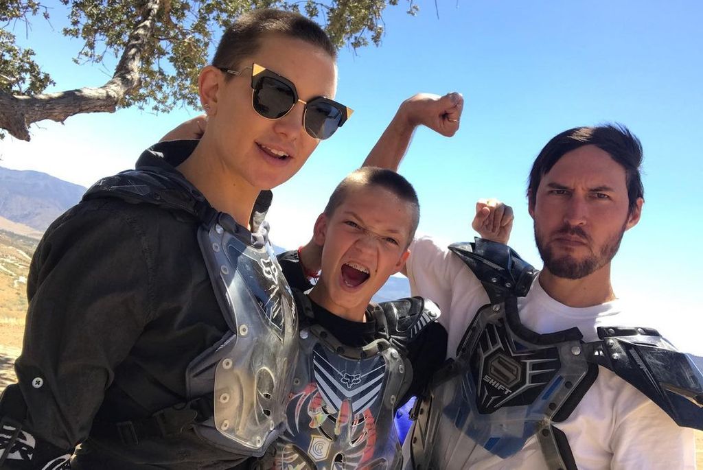 Kate Hudson and son Ryder twinned with matching buzz cuts in a throwback photo