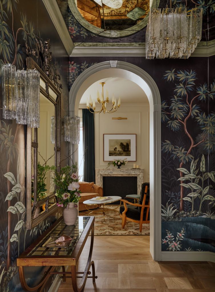 The colorful decor inside the suite 