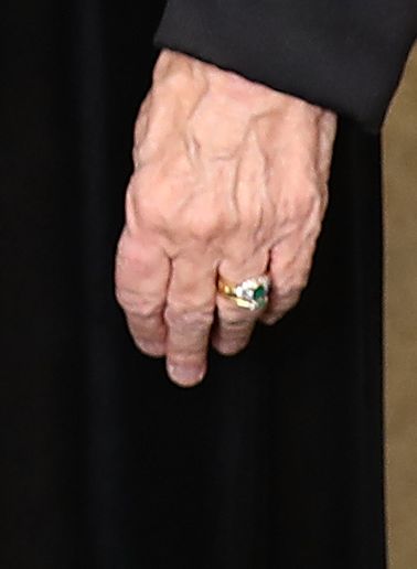Judy Finnigan's emerald anniversary ring from her husband Richard
