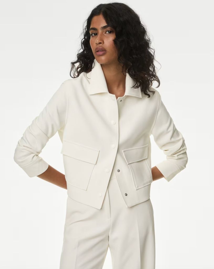 M&S Collection Twill Utility Jacket