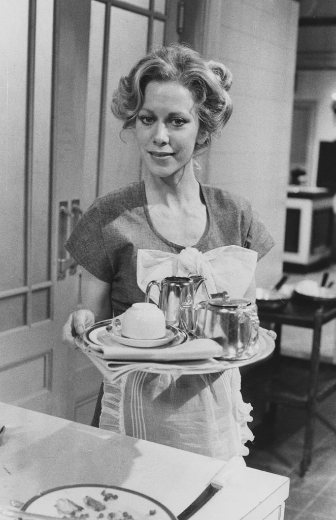 Actress Connie Booth in the BBC television series 'Fawlty Towers' 