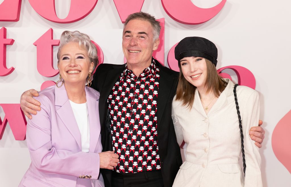 Greg with the two women in his life - wife Dame Emma Thompson and their daughter Gaia