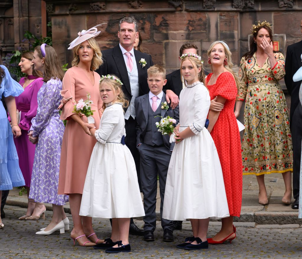 Isabel Rodríguez-Legorburu and other wedding guests at Duke of Westminster's wedding