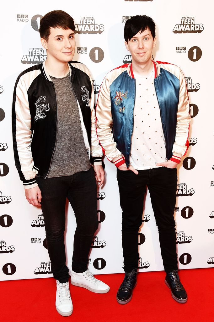 Dan and Phill attend the BBC Radio 1's Teen Awards at SSE Arena Wembley on October 23, 2016 in London, England