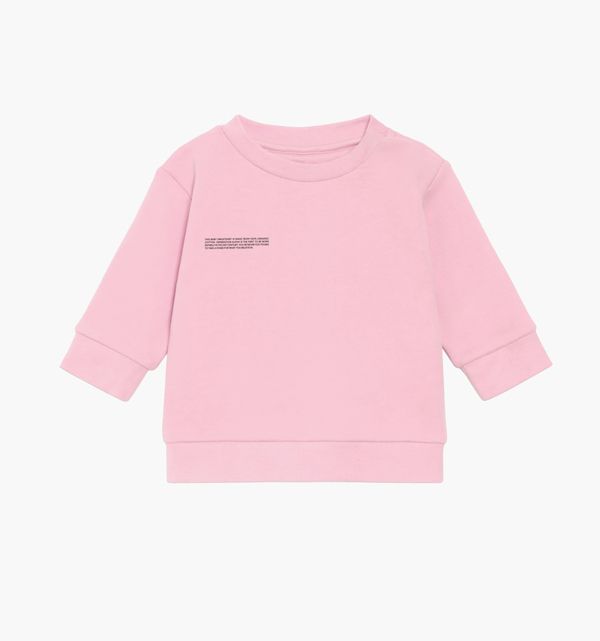 pangaia pink baby sweatshirt