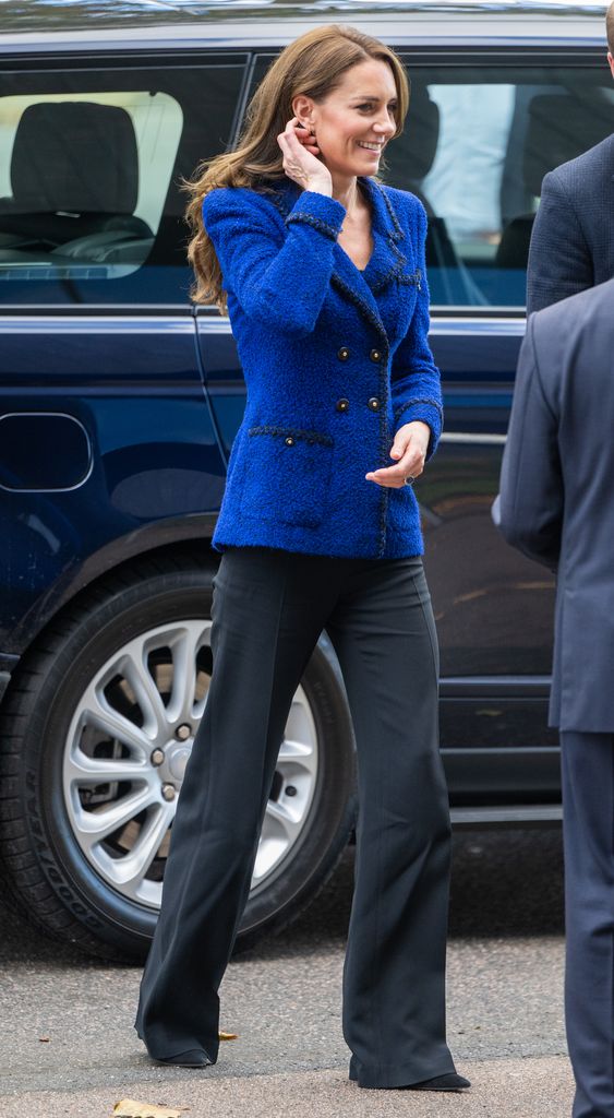 Kate Middleton visits Copper Box Arena to celebrate the 10th anniversary of Coach Core on October 13, 2022 in London, England. 