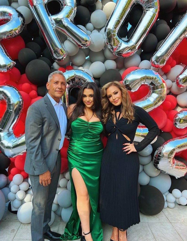 Throwback shared by Leah Remini on Instagram featuring her daughter Sofia Bella Pagán and ex-husband Angelo Pagán from Sofia's high school prom in 2022
