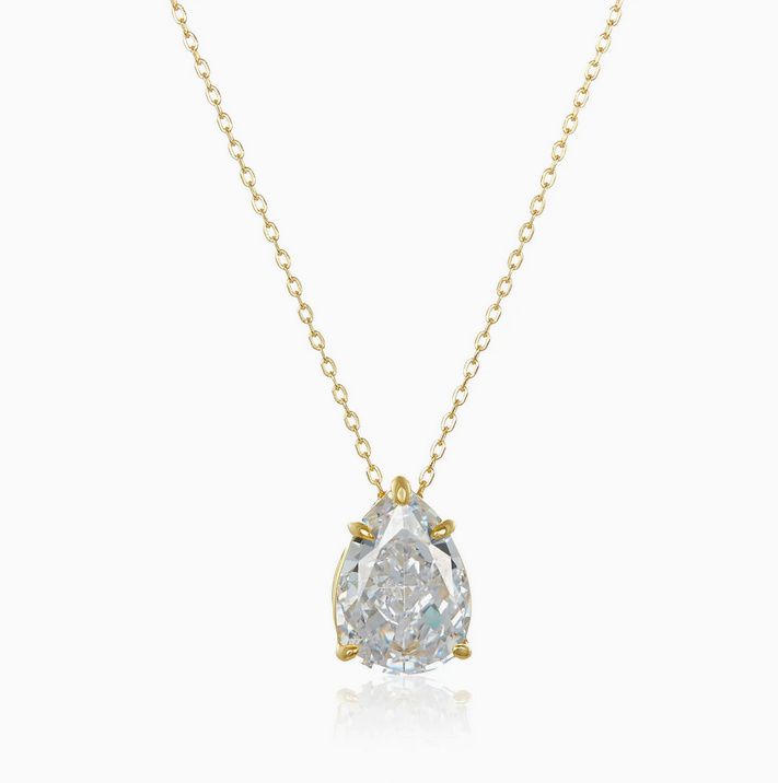 jennifer lopez pear diamond necklace