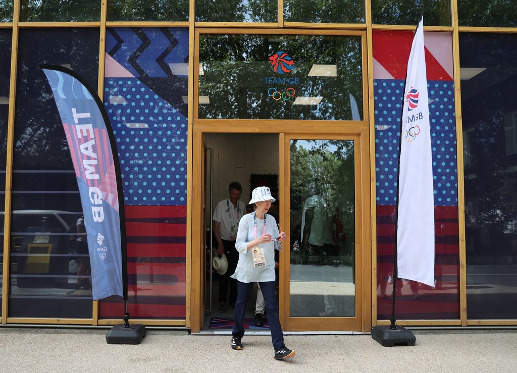 The Princess Royal paid a visit to the Team GB House in Paris