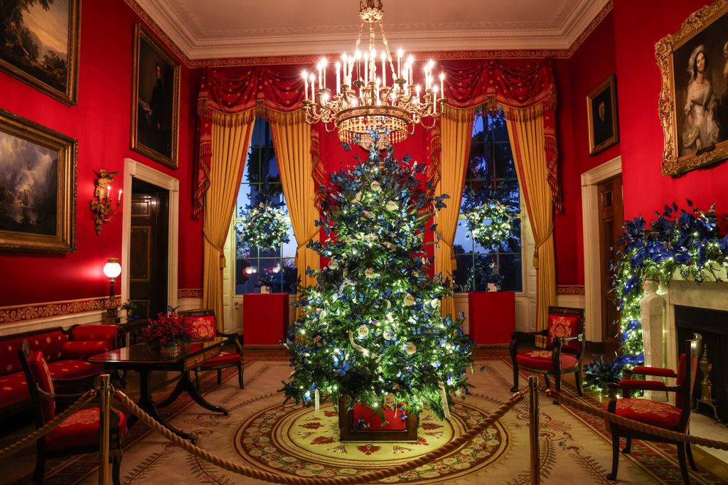The 2025 White House Christmas decorations were unveiled on December 1