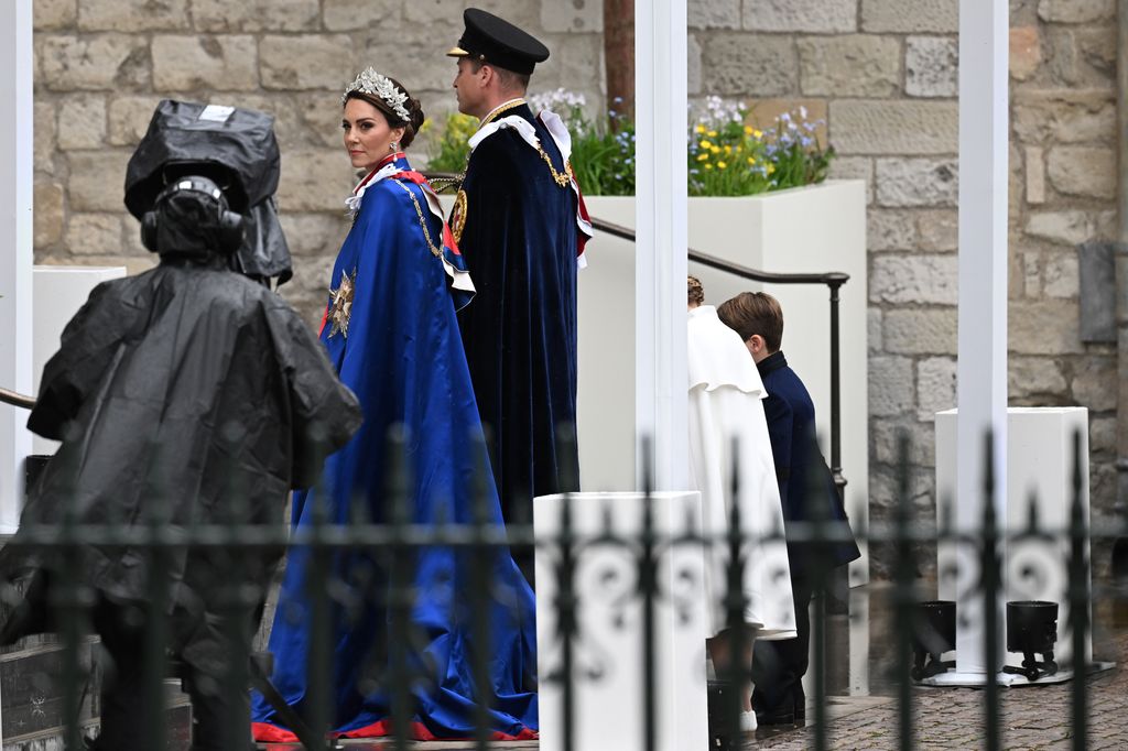 Princess Kate and William arriving at the Coronation