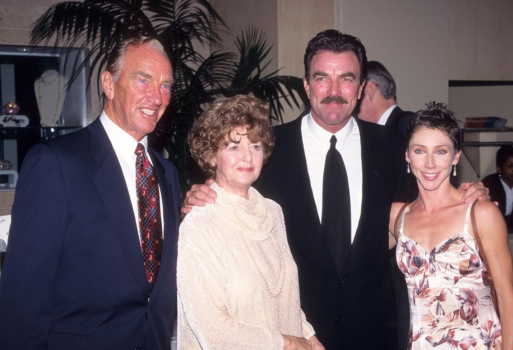 Tom Selleck with parents and wife