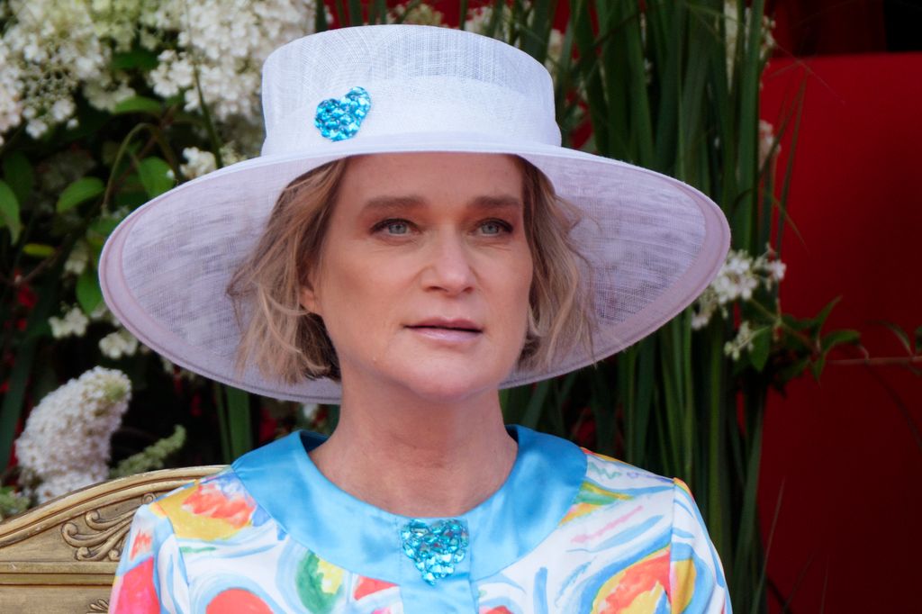 Princess Delphine of Belgium during the parade for the Belgium National Day on July 21, 2023