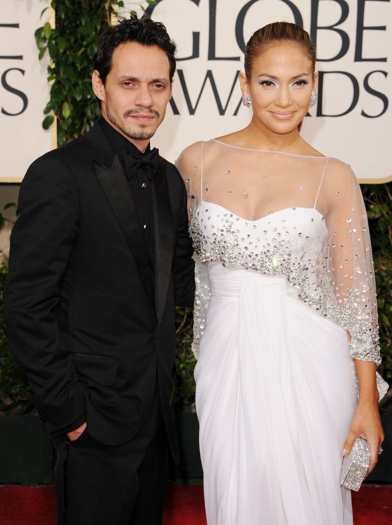 Jennifer Lopez and Marc Anthony at the 68th Annual Golden Globes