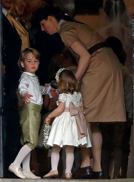 prince george and princess charlotte with nanny