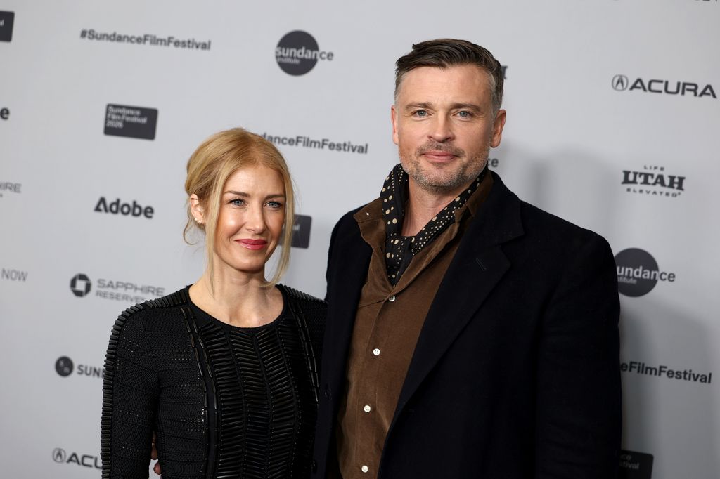 Jessica Rose Lee Welling and Tom Welling attend the "Chasing Summer" Premiere during the 2026 Sundance Film Festival at Eccles Center Theater on January 26, 2026 in Park City, Utah.