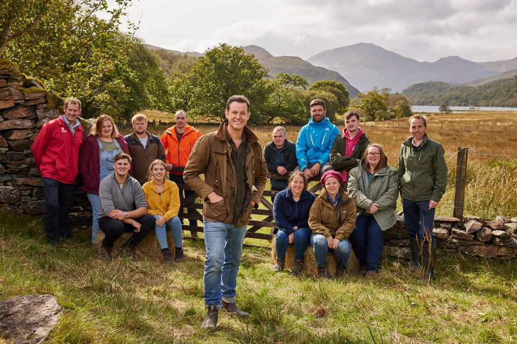 Group of people standing in field