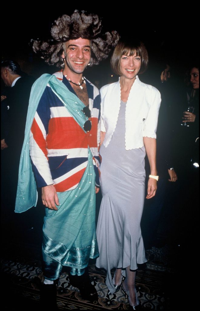 John Galliano with Anna Wintour in Paris, 1993
