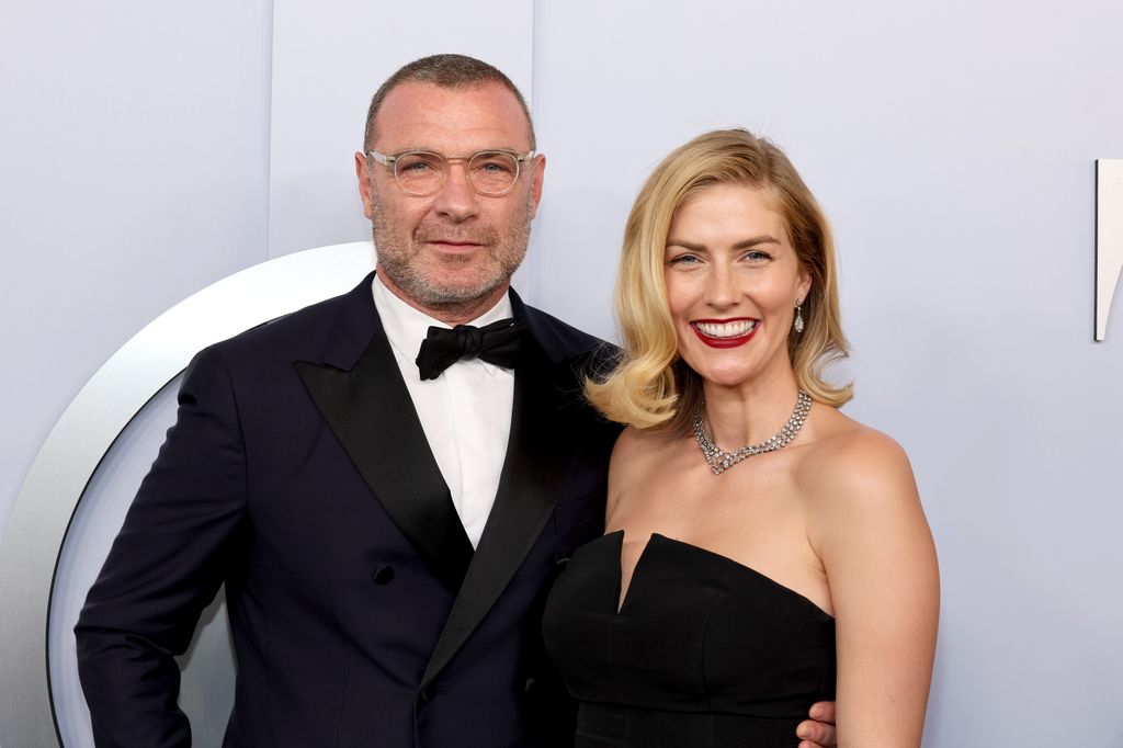 Liev Schreiber and Taylor Neisen attend the 77th Annual Tony Awards at David H. Koch Theater at Lincoln Center on June 16, 2024 in New York City