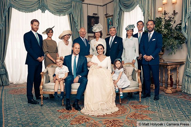 royal family queen prince louis christening