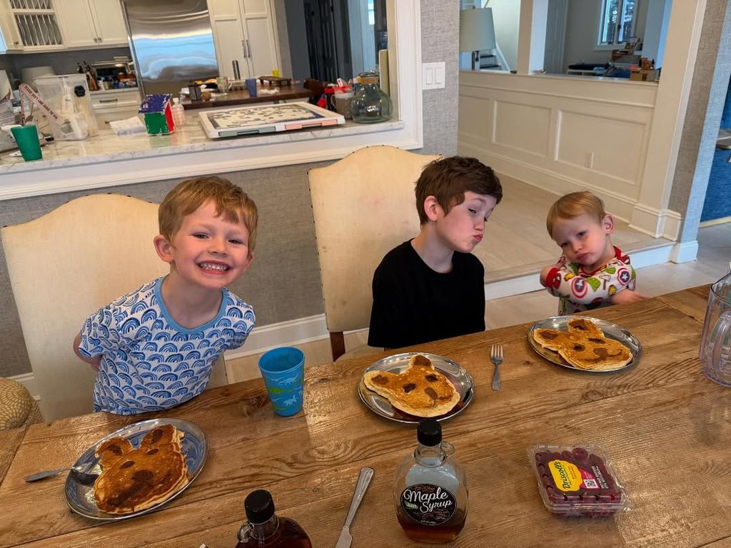 Dylan Dreyer shared a photo of her sons, including Rusty, following his trip to the hospital to remove his tonsils 